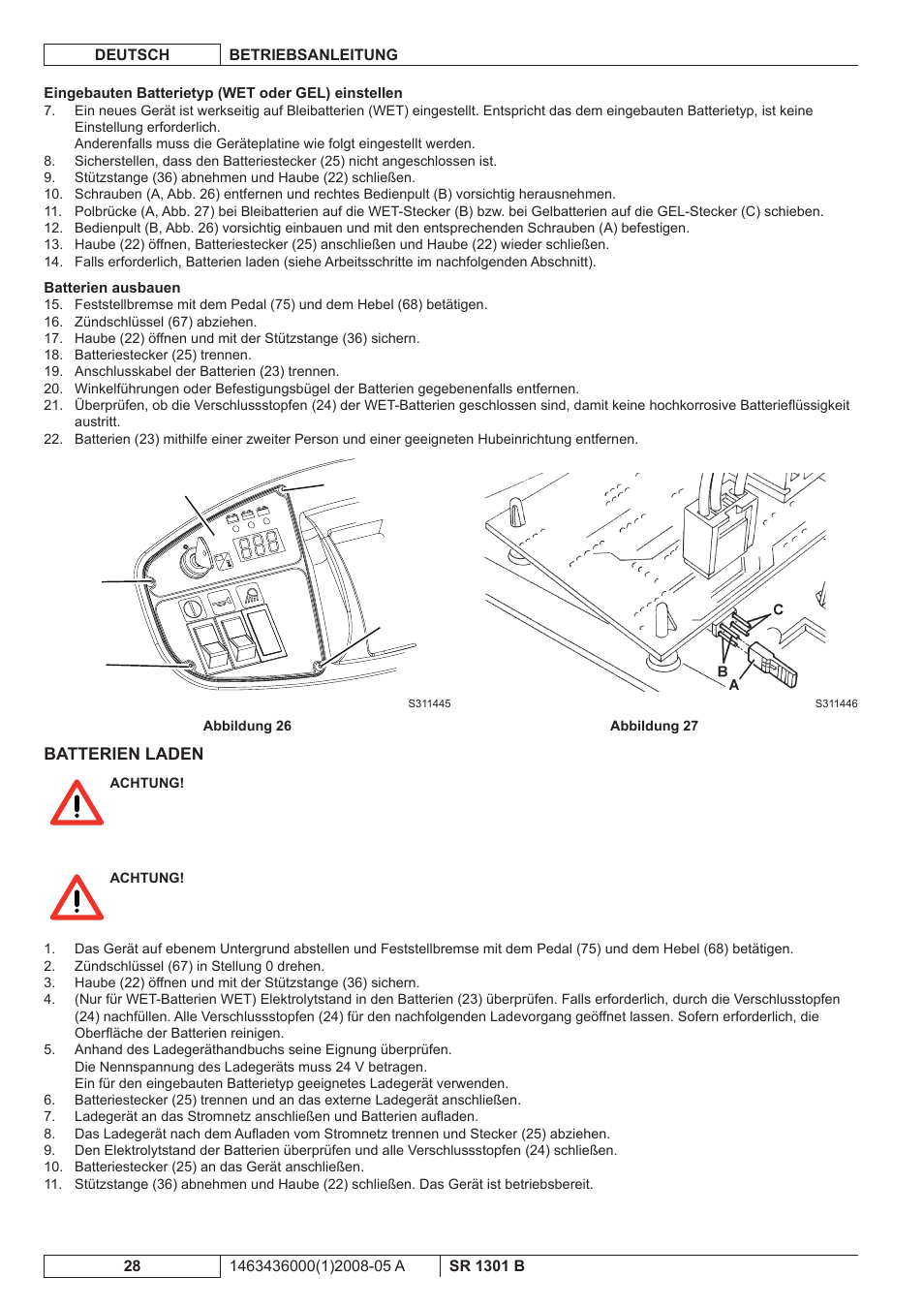 Nilfisk-ALTO SR 1301 B User Manual | Page 30 / 124