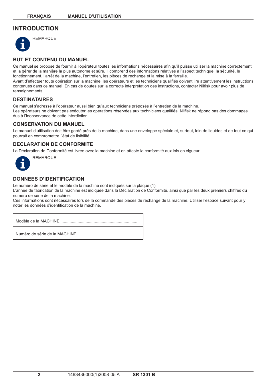 Introduction | Nilfisk-ALTO SR 1301 B User Manual | Page 34 / 124