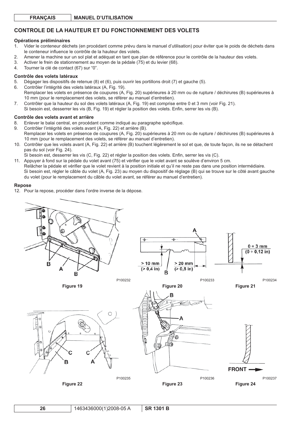 Nilfisk-ALTO SR 1301 B User Manual | Page 58 / 124