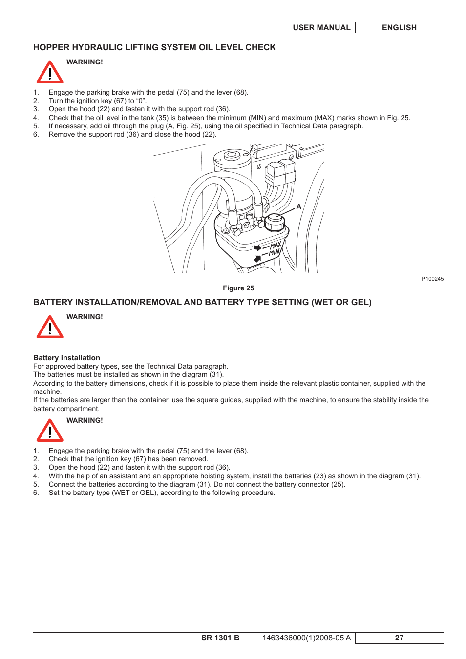 Nilfisk-ALTO SR 1301 B User Manual | Page 89 / 124