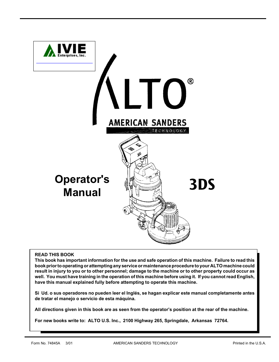 Nilfisk-ALTO 3DS User Manual | 11 pages