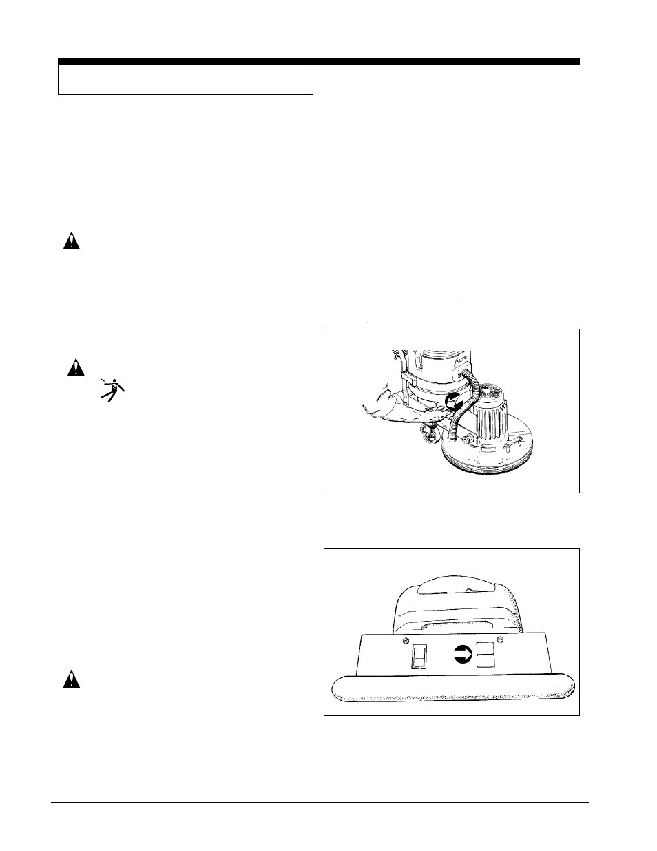 Operating instructions - sanding | Nilfisk-ALTO 3DS User Manual | Page 10 / 11