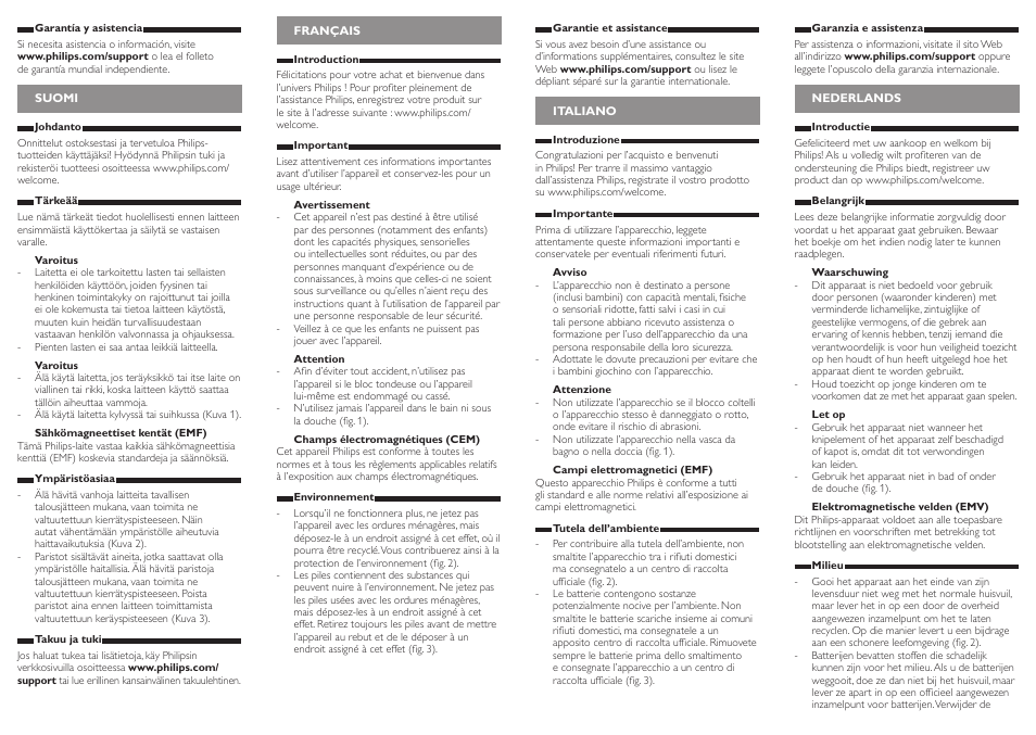 Philips Korrekturtrimmer User Manual | Page 3 / 4