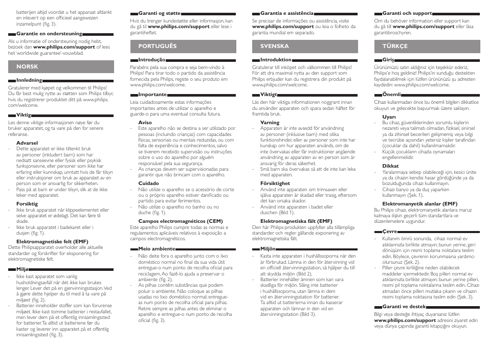 Philips Korrekturtrimmer User Manual | Page 4 / 4