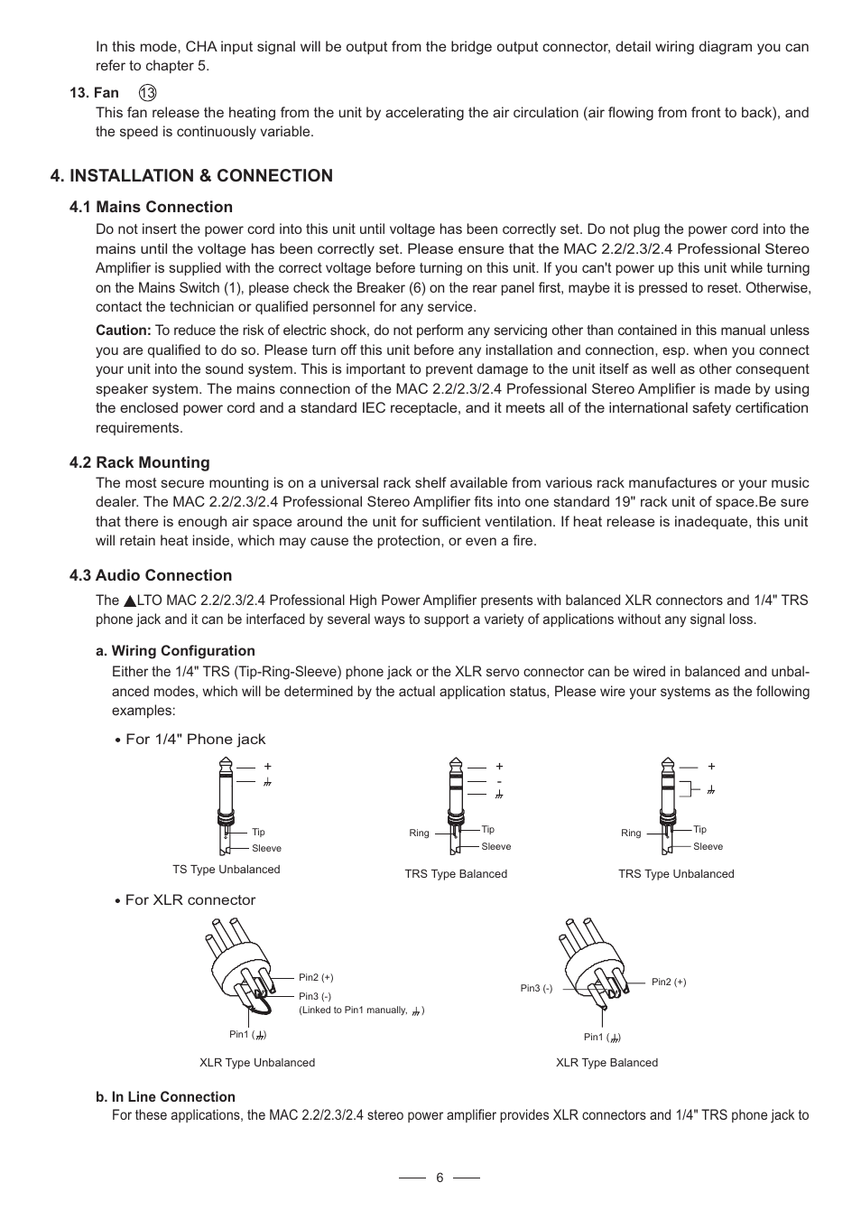 Installation & connection | Nilfisk-ALTO MAC 2.3 User Manual | Page 7 / 14