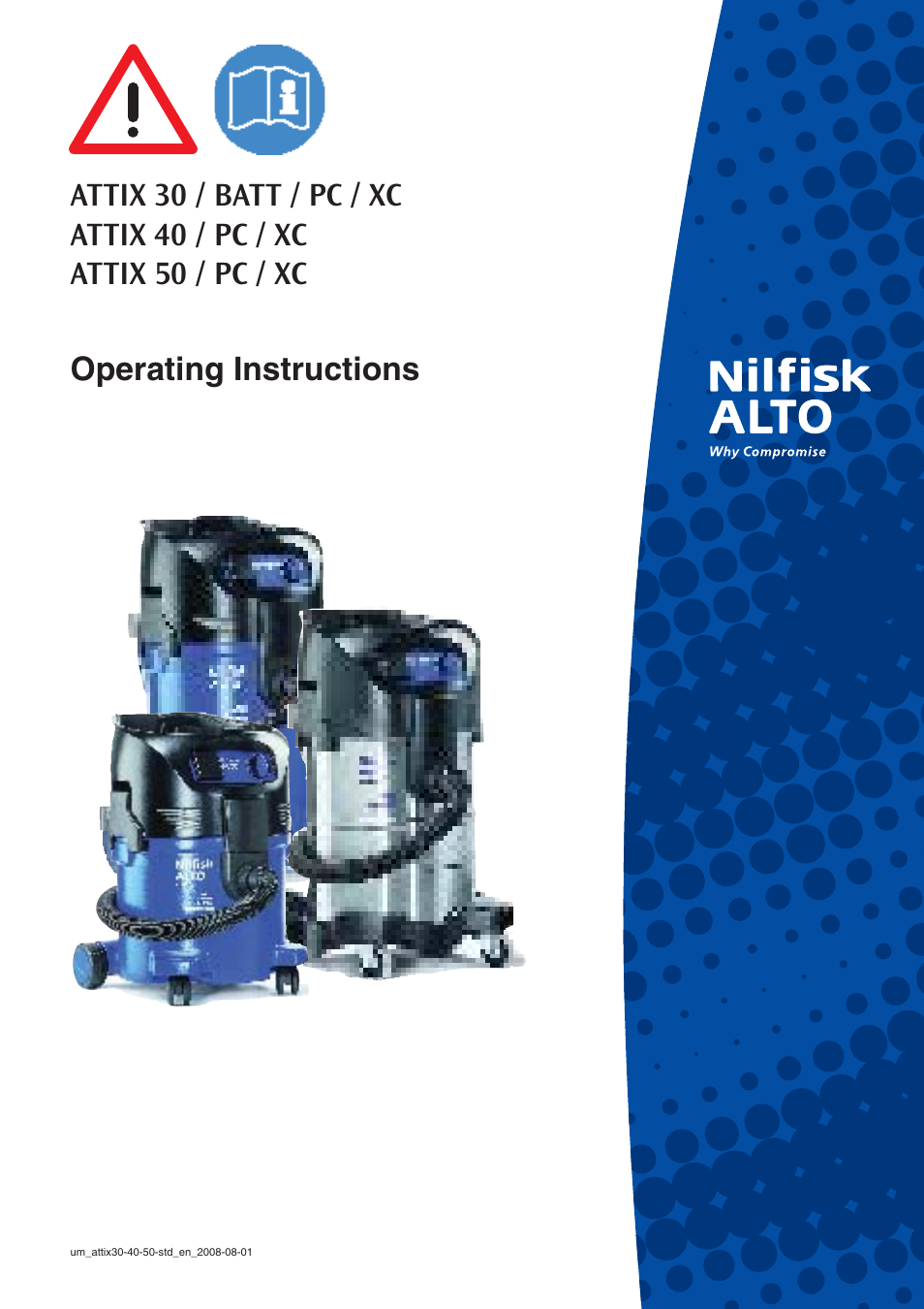 Nilfisk-ALTO 30/BATT/PC/XC User Manual | 26 pages