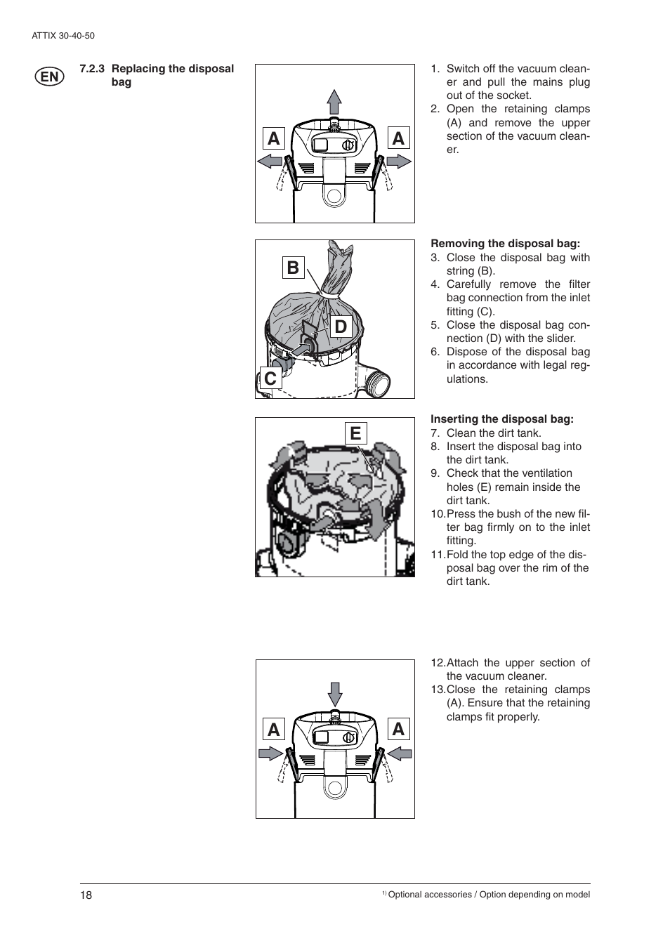 Nilfisk-ALTO 30/BATT/PC/XC User Manual | Page 20 / 26