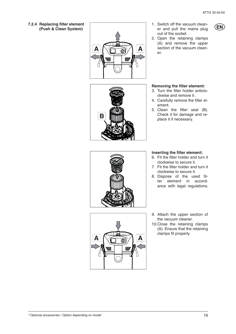 Nilfisk-ALTO 30/BATT/PC/XC User Manual | Page 21 / 26