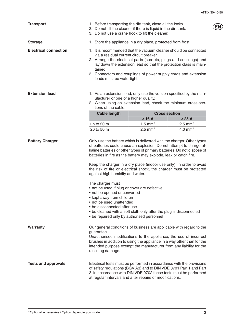 Nilfisk-ALTO 30/BATT/PC/XC User Manual | Page 5 / 26