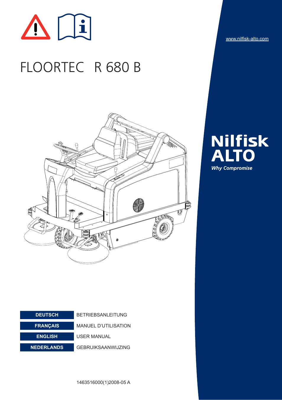 Nilfisk-ALTO R 680 B User Manual | 124 pages