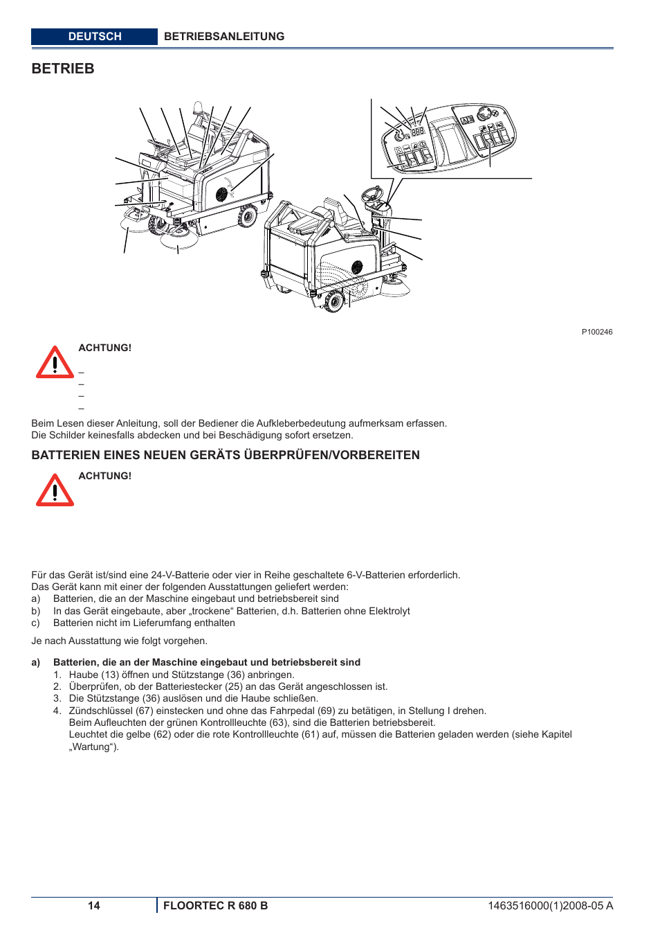 Betrieb | Nilfisk-ALTO R 680 B User Manual | Page 16 / 124