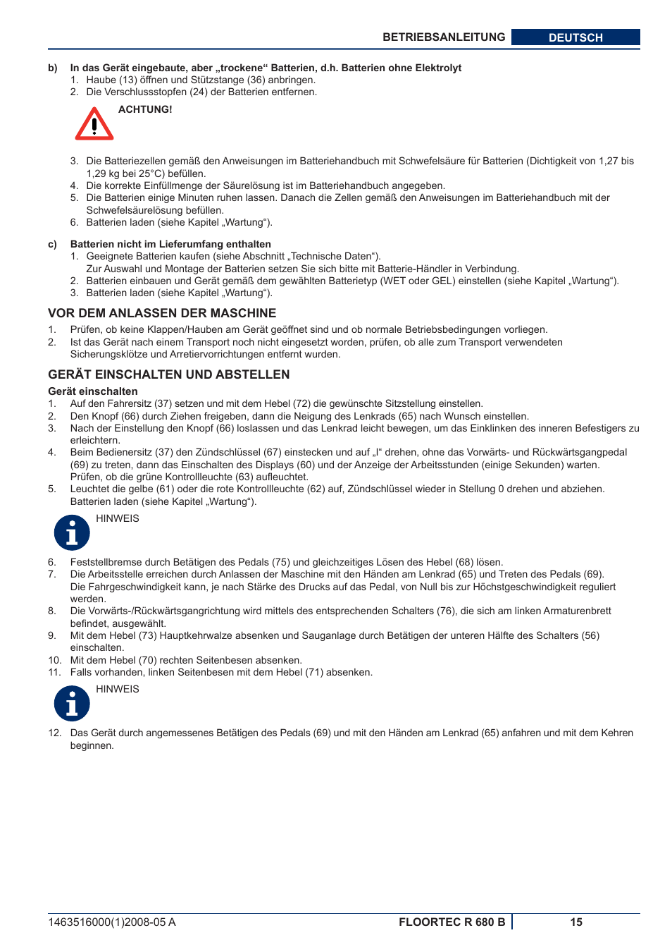 Nilfisk-ALTO R 680 B User Manual | Page 17 / 124