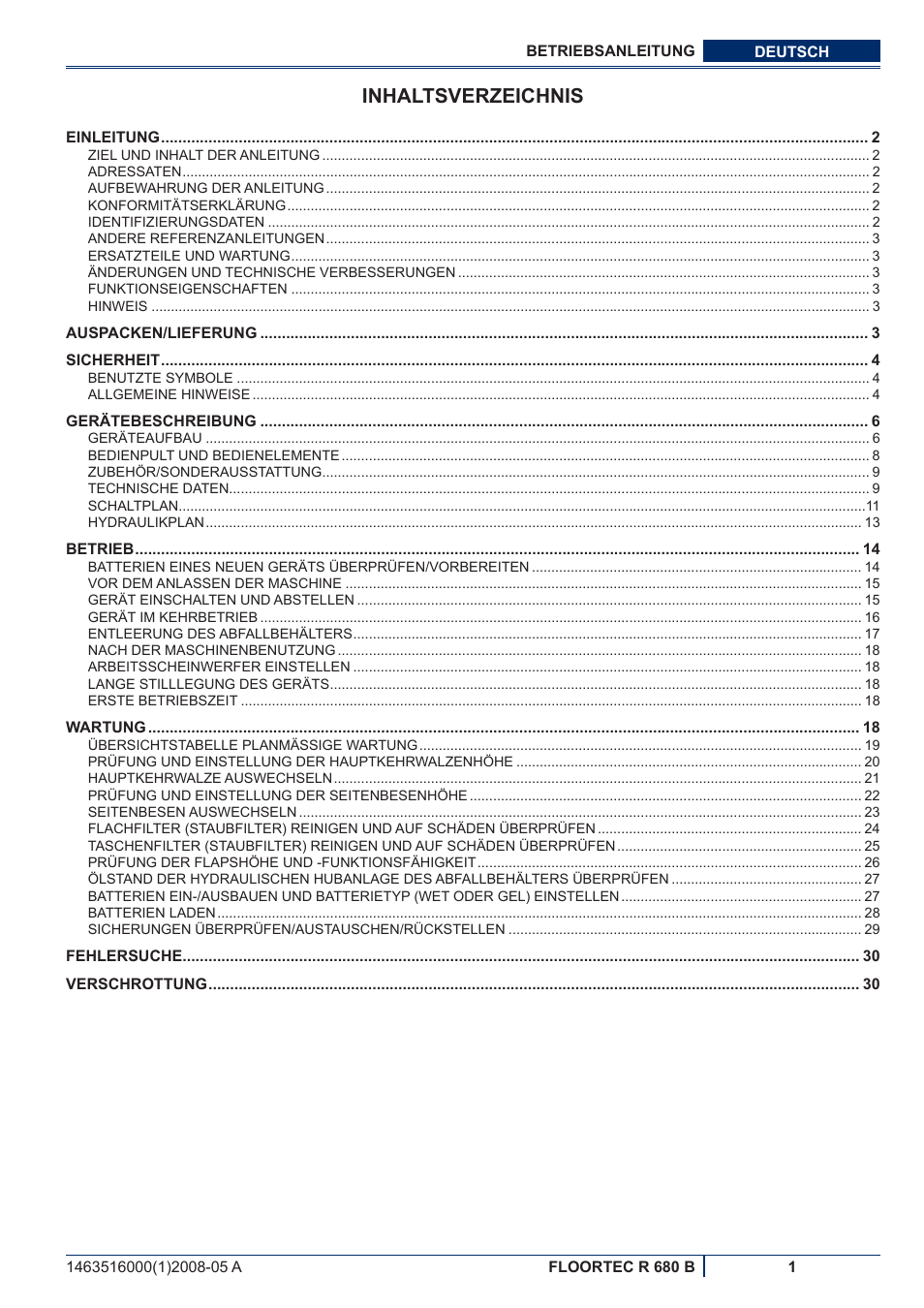 Nilfisk-ALTO R 680 B User Manual | Page 3 / 124