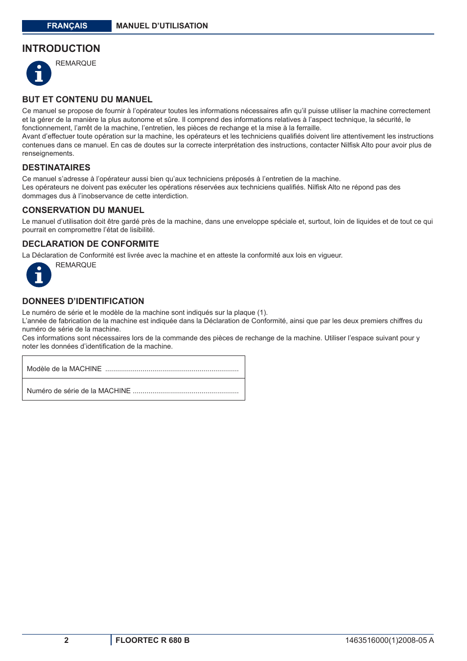 Introduction | Nilfisk-ALTO R 680 B User Manual | Page 34 / 124