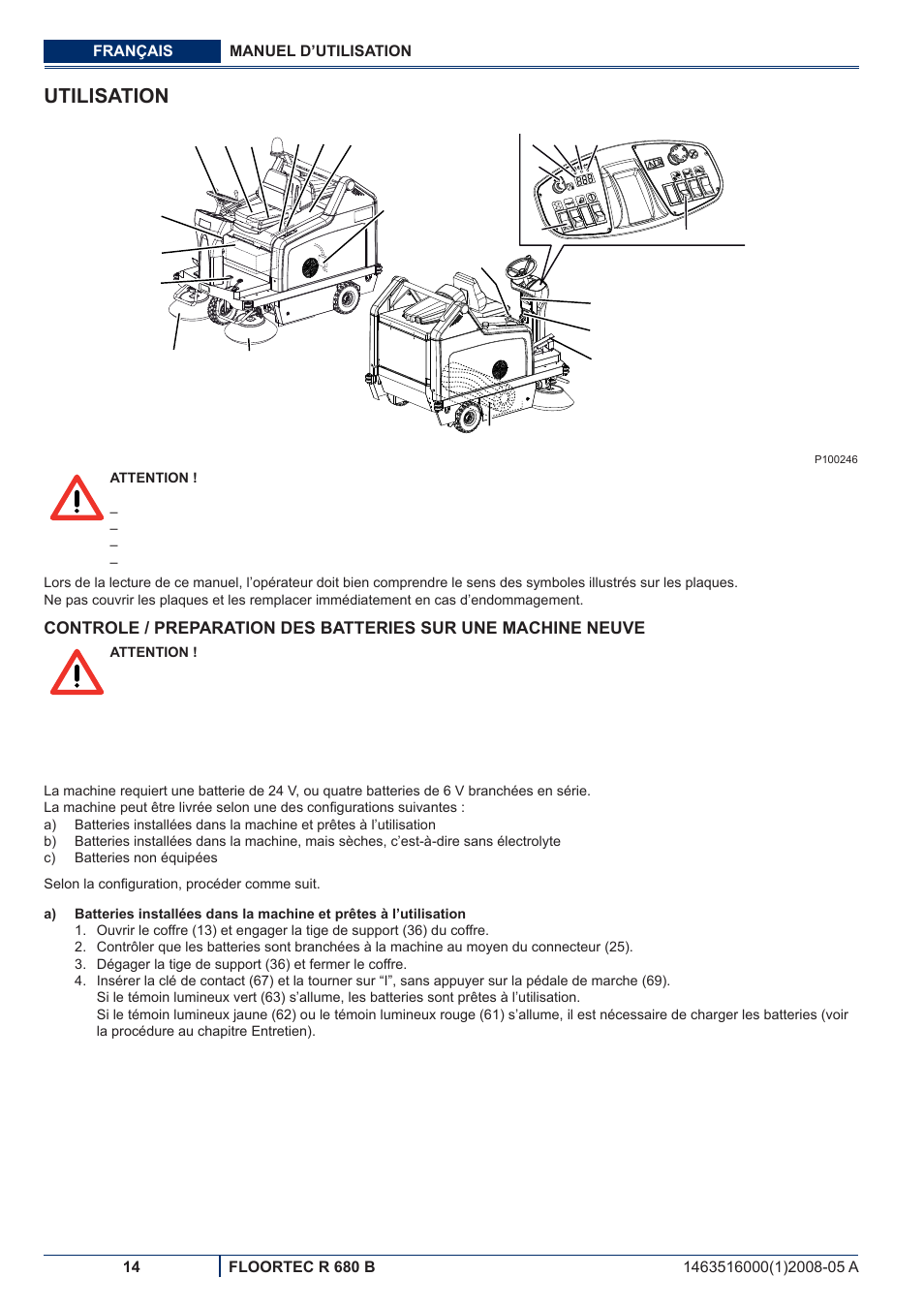 Utilisation | Nilfisk-ALTO R 680 B User Manual | Page 46 / 124