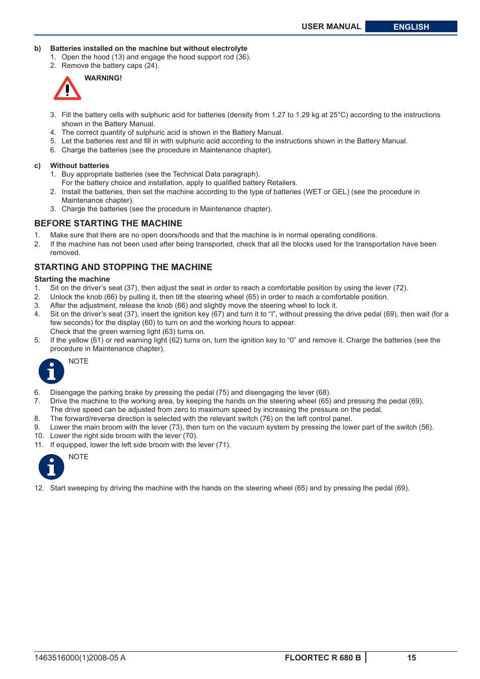 Nilfisk-ALTO R 680 B User Manual | Page 77 / 124