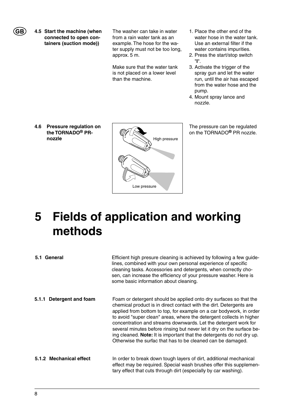 5 fields of application and working methods | Nilfisk-ALTO C 120.1 User Manual | Page 8 / 18