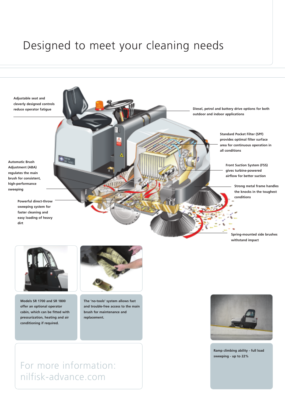 Nilfisk-ALTO SR 1550C User Manual | 6 pages