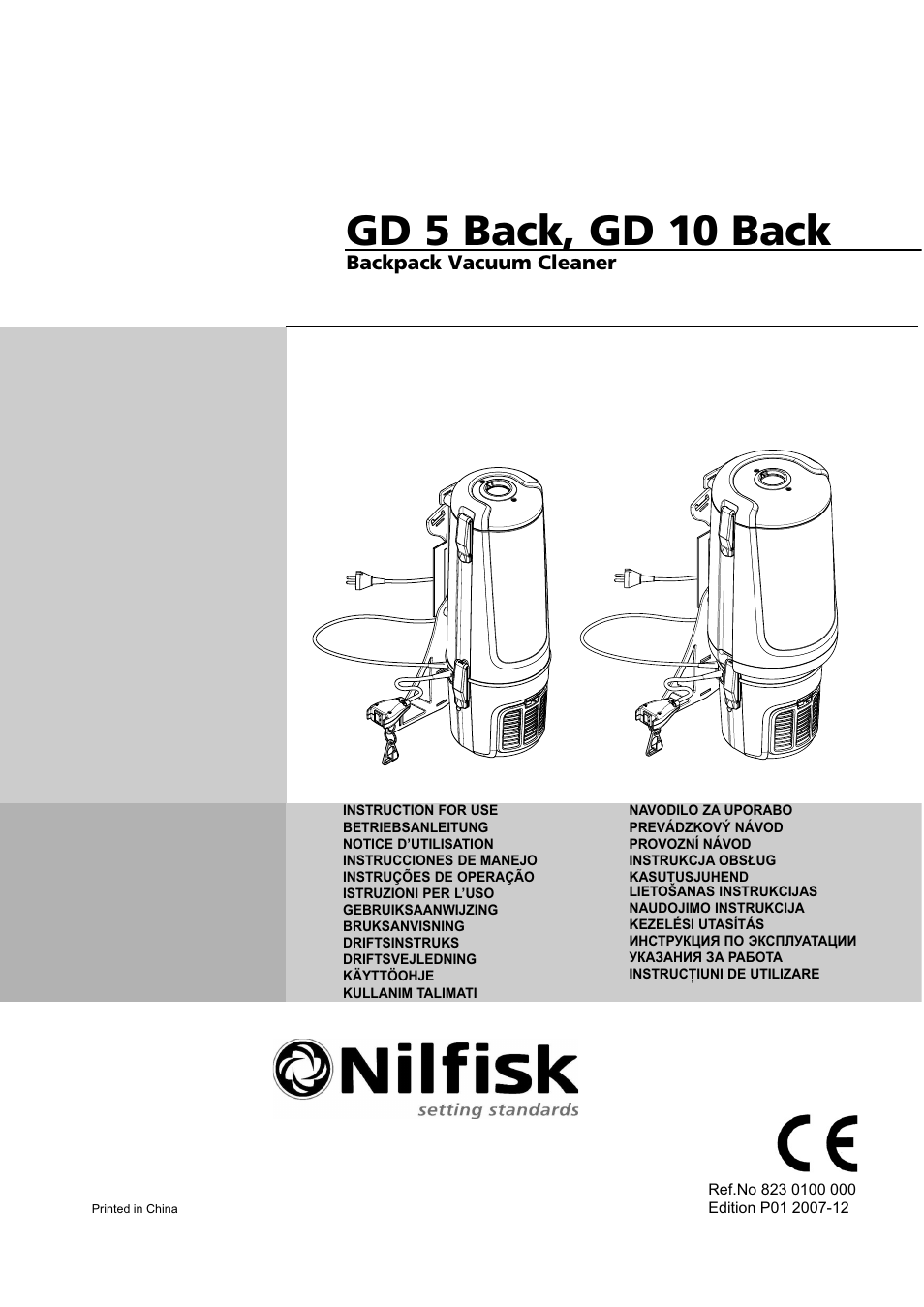 Nilfisk-ALTO GD 5 Back User Manual | 62 pages