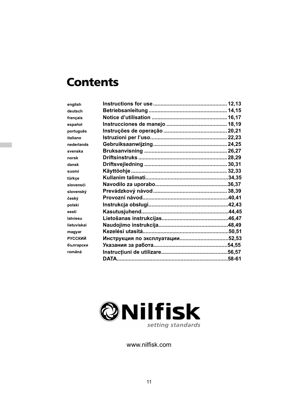 Nilfisk-ALTO GD 5 Back User Manual | Page 11 / 62