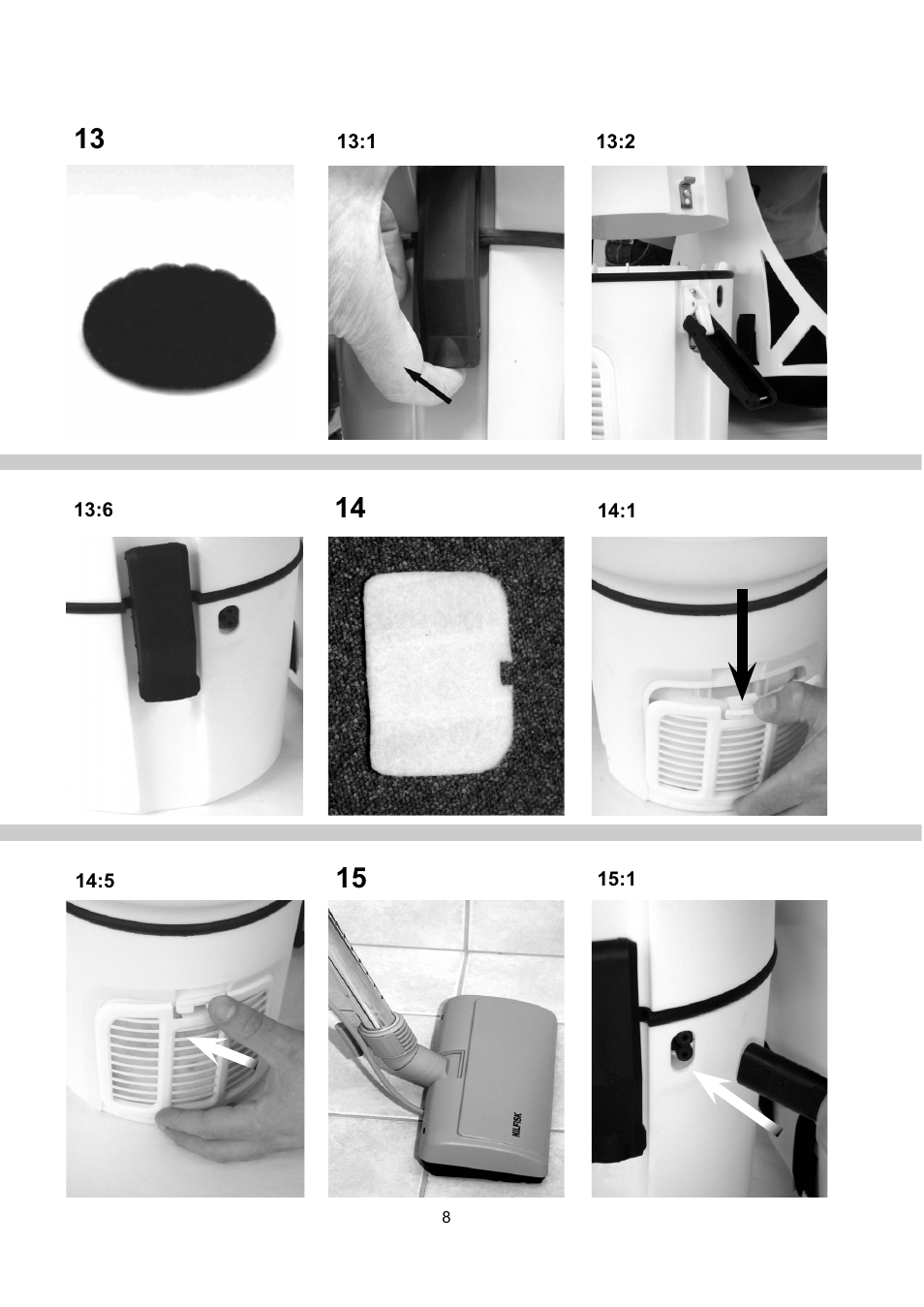 Nilfisk-ALTO GD 5 Back User Manual | Page 8 / 62
