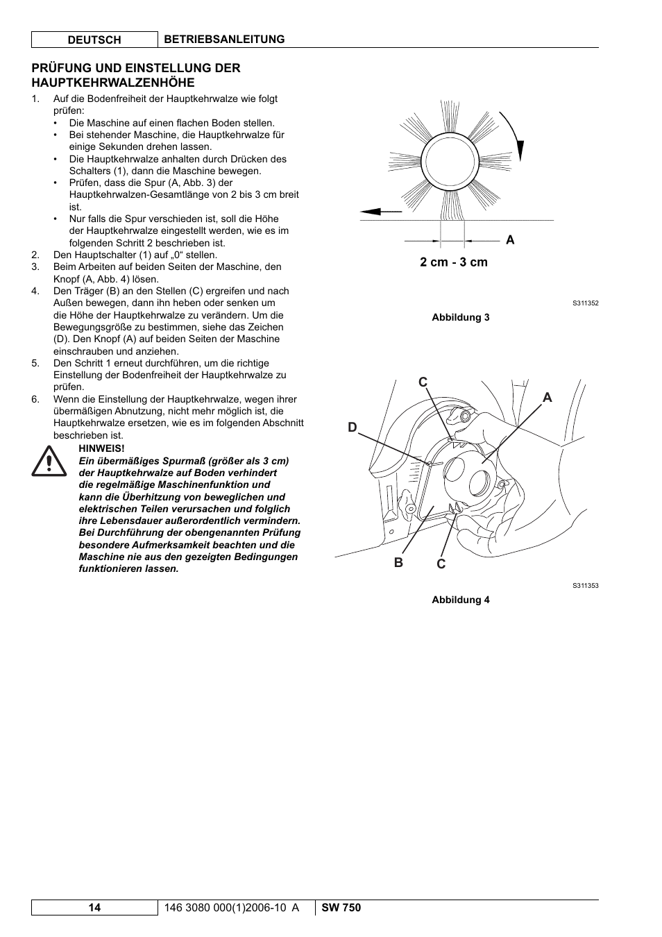 Ba c c d | Nilfisk-ALTO SW 750 User Manual | Page 16 / 76