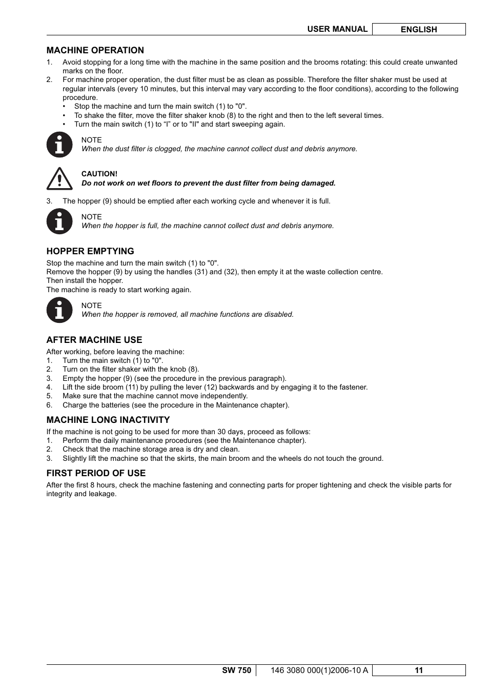 Nilfisk-ALTO SW 750 User Manual | Page 49 / 76