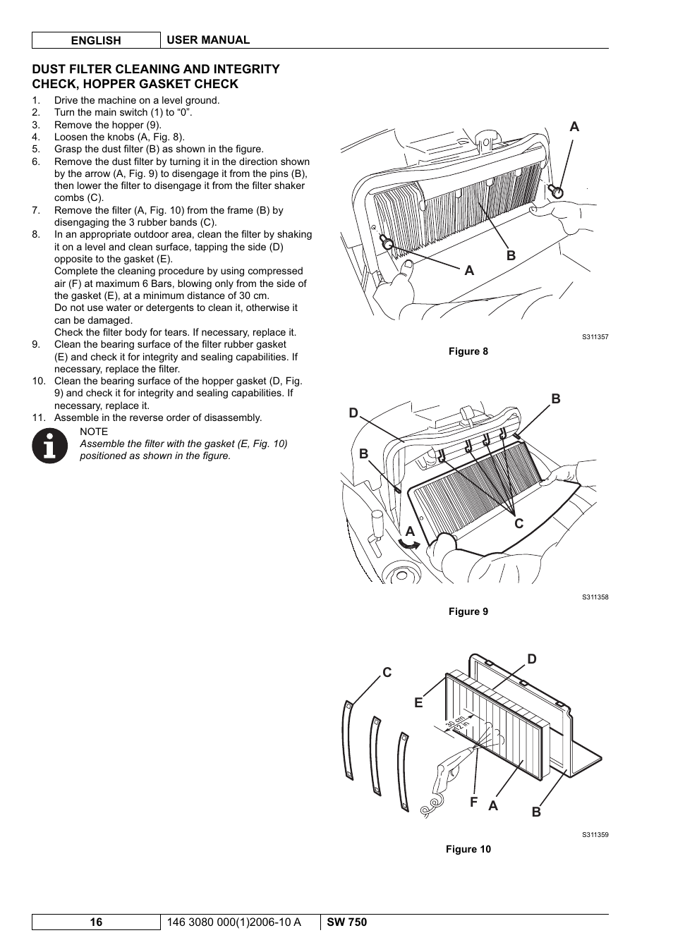 Nilfisk-ALTO SW 750 User Manual | Page 54 / 76