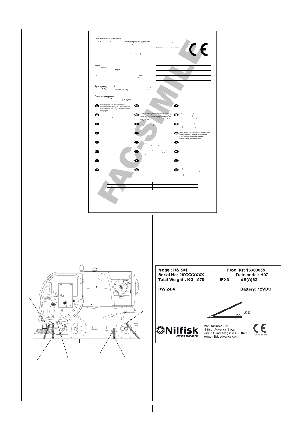 Ab c | Nilfisk-ALTO RS 501 User Manual | Page 3 / 162