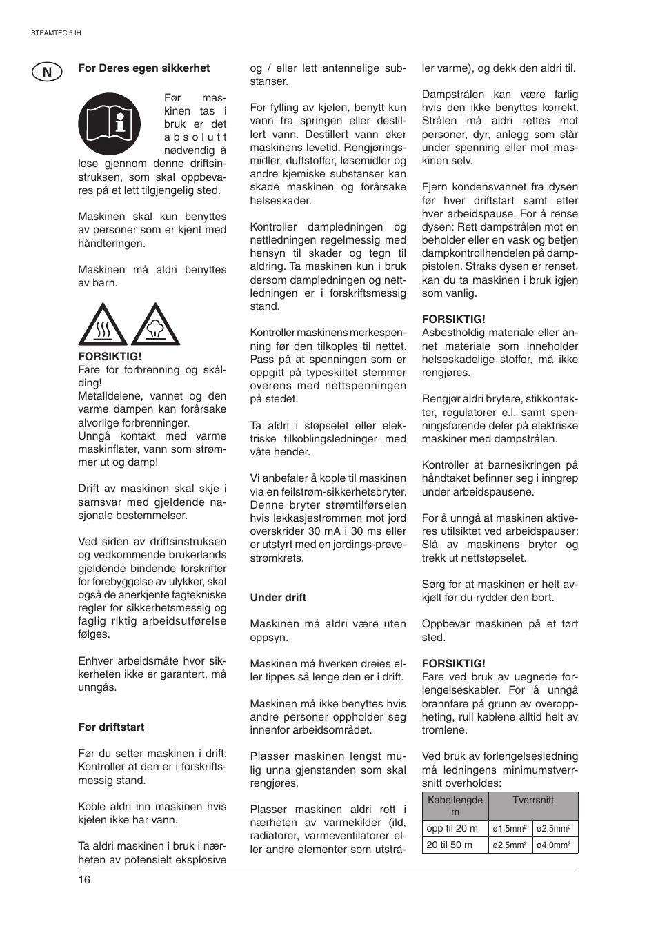 Nilfisk-ALTO STEAMTEC 5 IH User Manual | Page 18 / 72