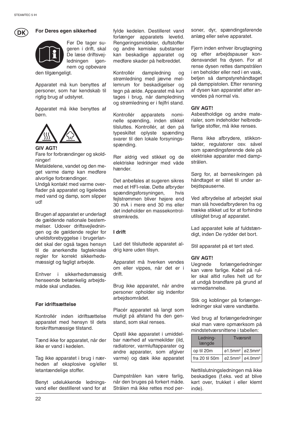 Nilfisk-ALTO STEAMTEC 5 IH User Manual | Page 24 / 72