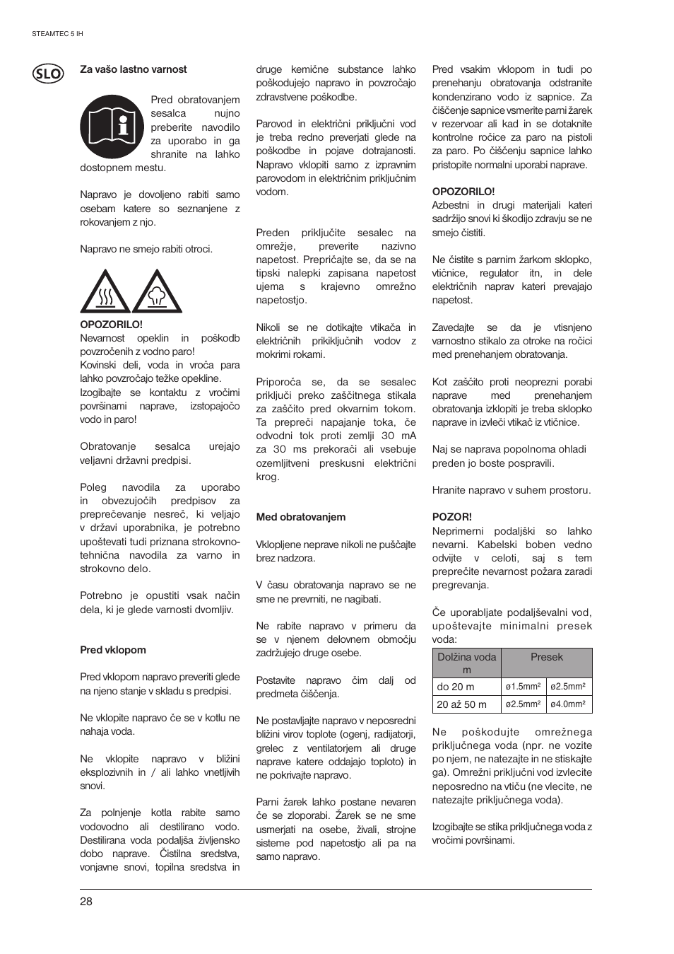 Nilfisk-ALTO STEAMTEC 5 IH User Manual | Page 30 / 72
