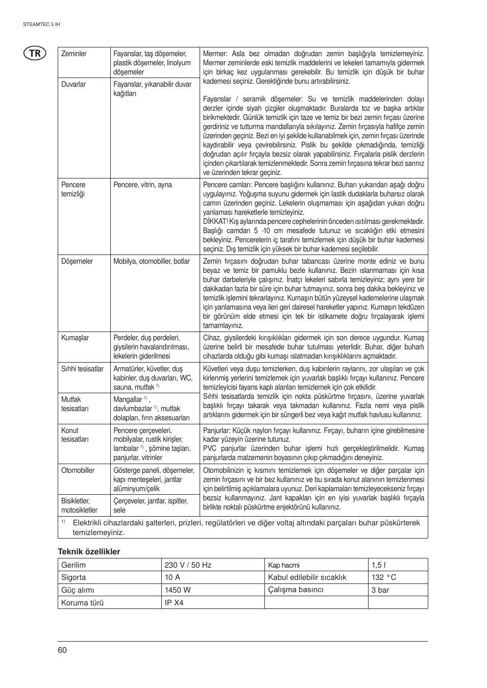 Nilfisk-ALTO STEAMTEC 5 IH User Manual | Page 62 / 72