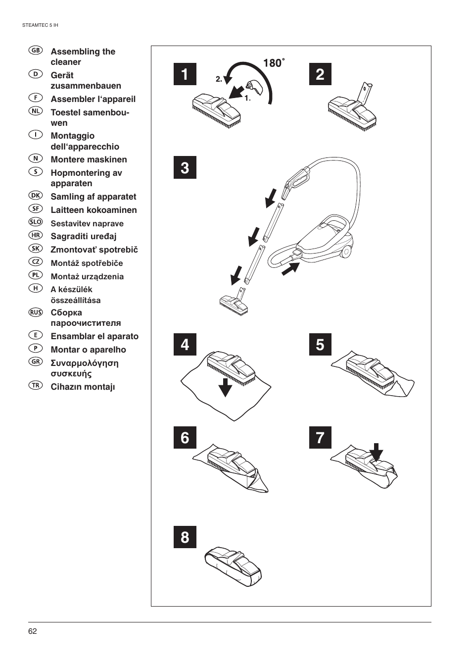Nilfisk-ALTO STEAMTEC 5 IH User Manual | Page 64 / 72