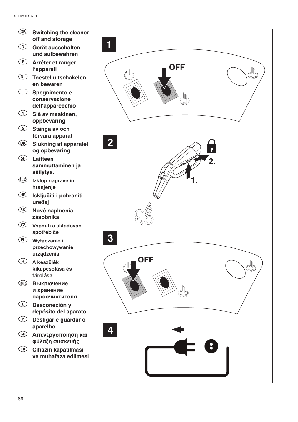 Nilfisk-ALTO STEAMTEC 5 IH User Manual | Page 68 / 72