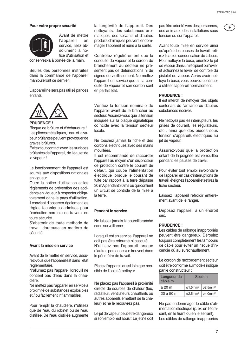 Nilfisk-ALTO STEAMTEC 5 IH User Manual | Page 9 / 72