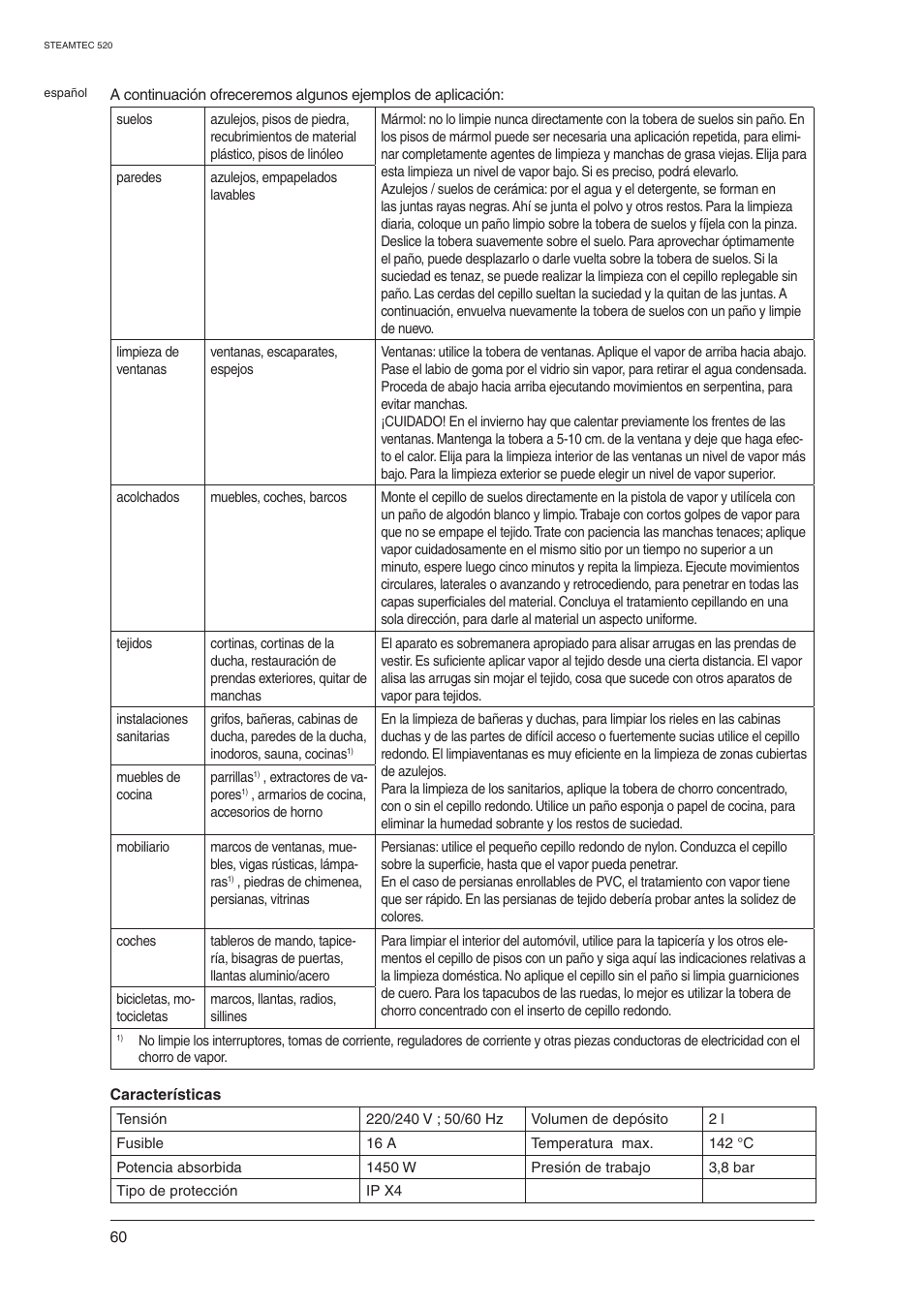 Nilfisk-ALTO STEAMTEC 520 User Manual | Page 62 / 81