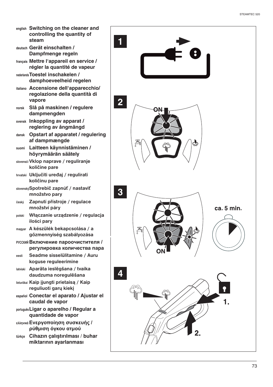 Nilfisk-ALTO STEAMTEC 520 User Manual | Page 75 / 81