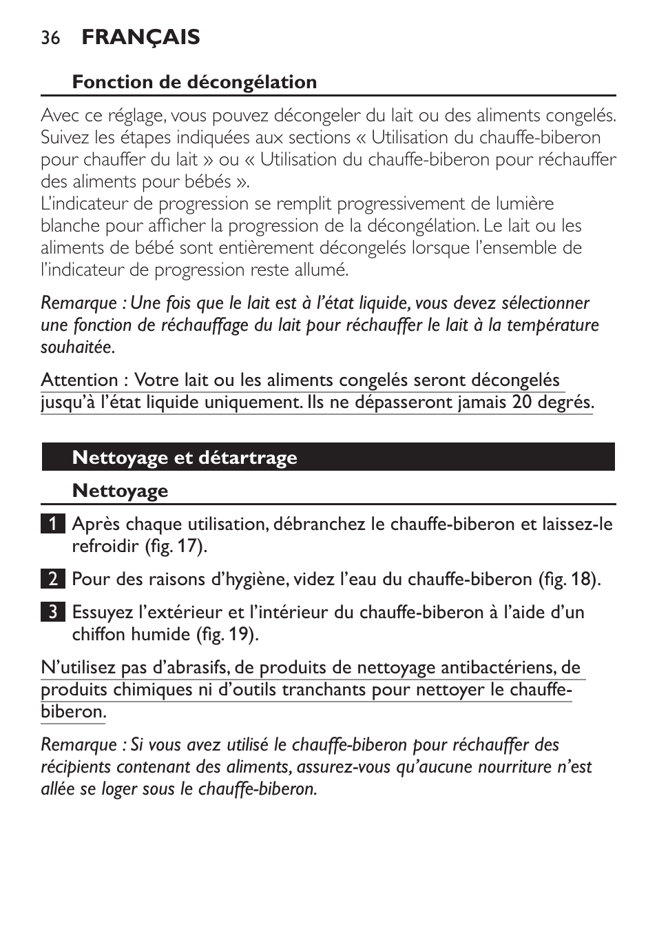 Philips AVENT Baby-Fläschchenwärmer User Manual | Page 36 / 64