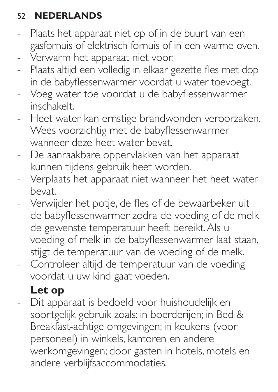 Philips AVENT Baby-Fläschchenwärmer User Manual | Page 52 / 64