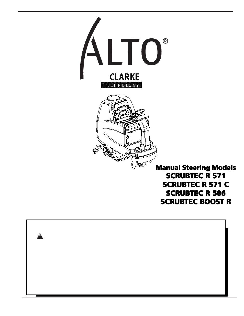 Nilfisk-ALTO SCRUBTEC R 571 User Manual | 72 pages