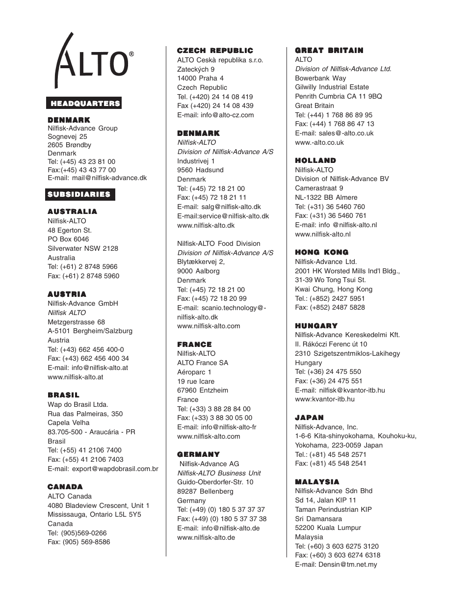 Nilfisk-ALTO SCRUBTEC R 571 User Manual | Page 70 / 72