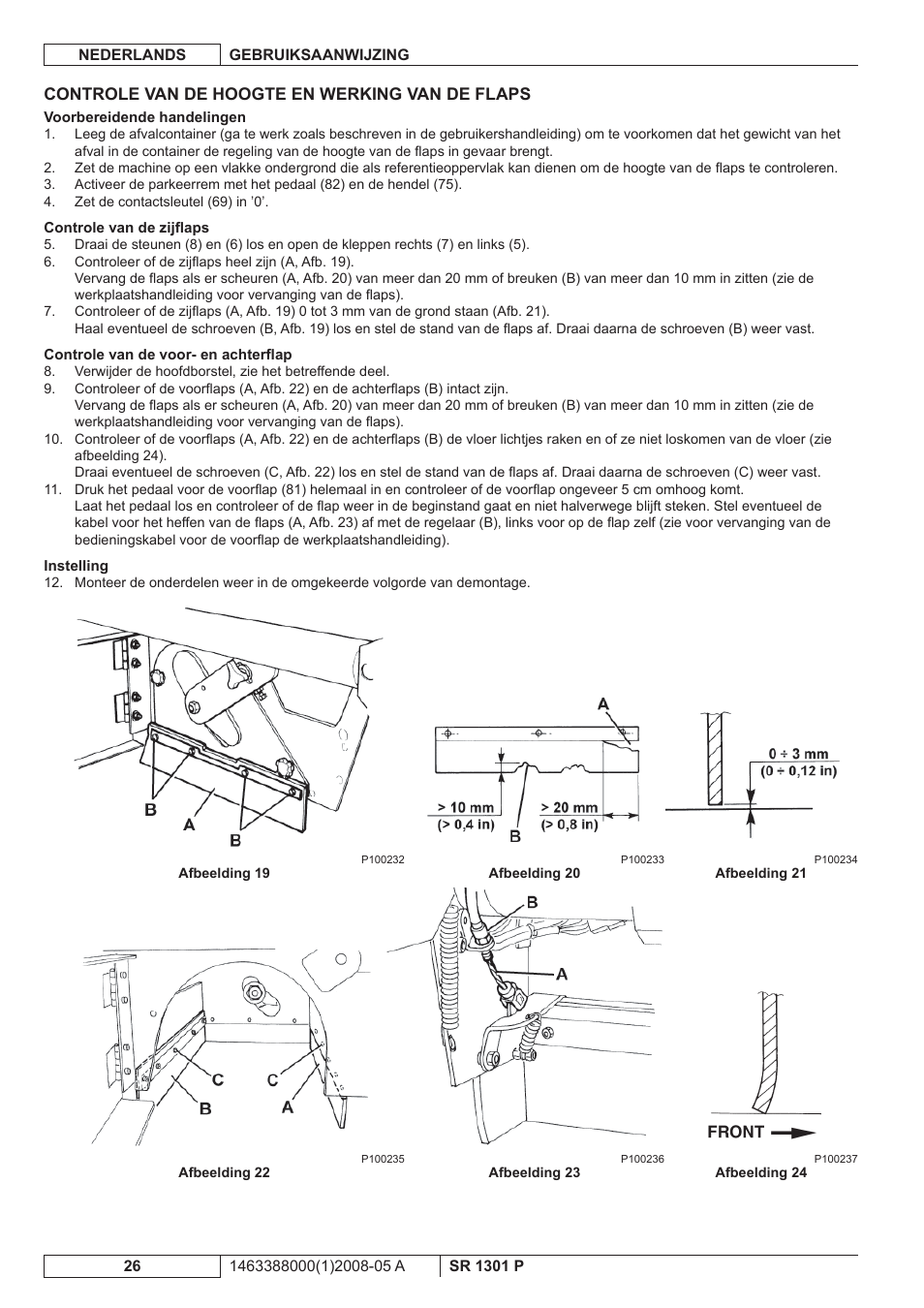 Nilfisk-ALTO SR 1301 P User Manual | Page 124 / 132