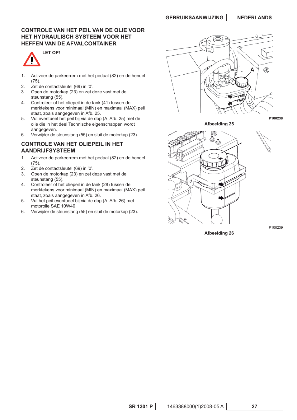 Nilfisk-ALTO SR 1301 P User Manual | Page 125 / 132