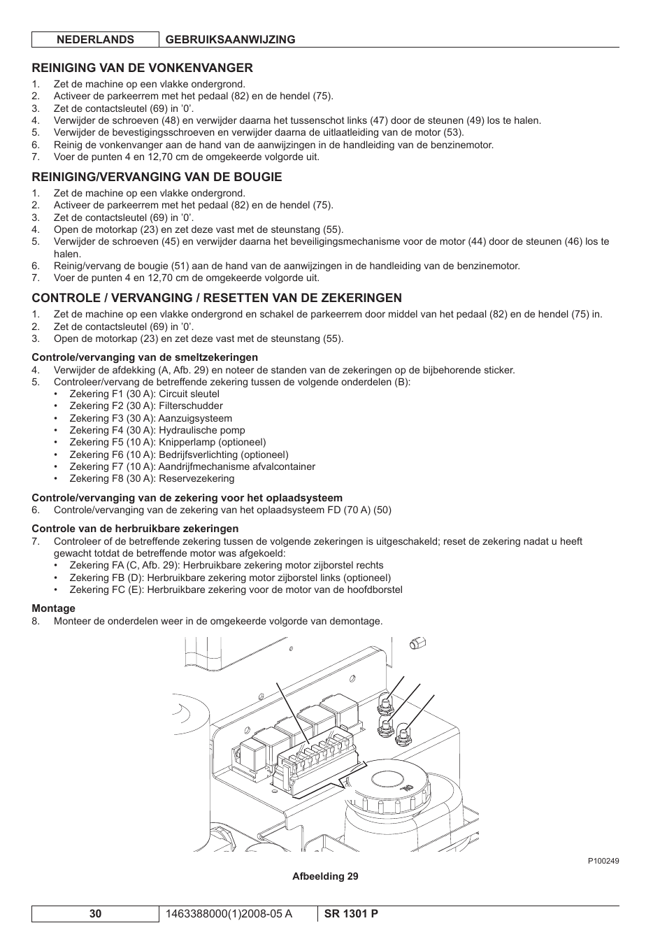 Nilfisk-ALTO SR 1301 P User Manual | Page 128 / 132