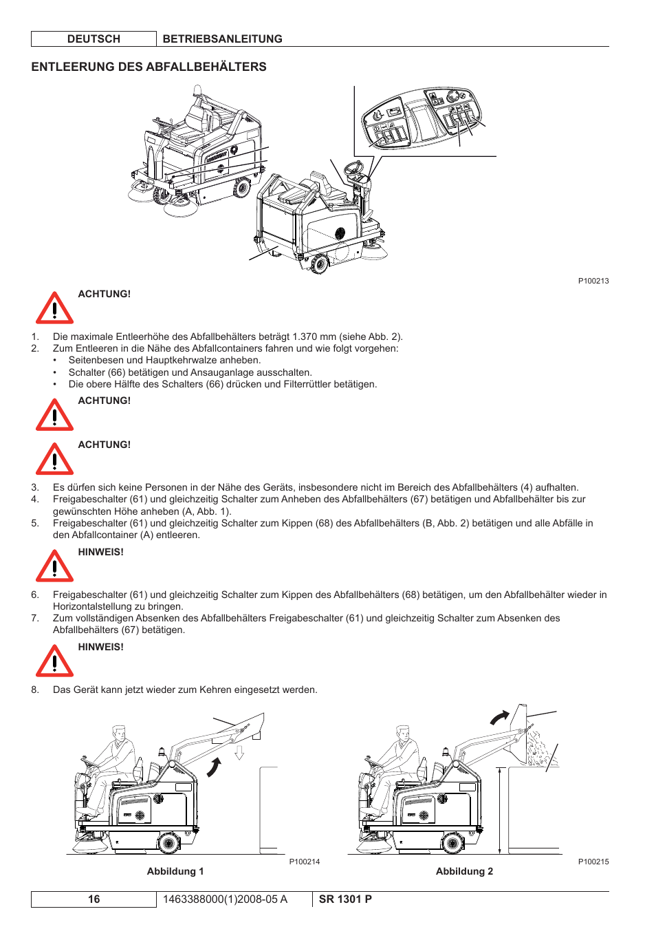 Nilfisk-ALTO SR 1301 P User Manual | Page 18 / 132