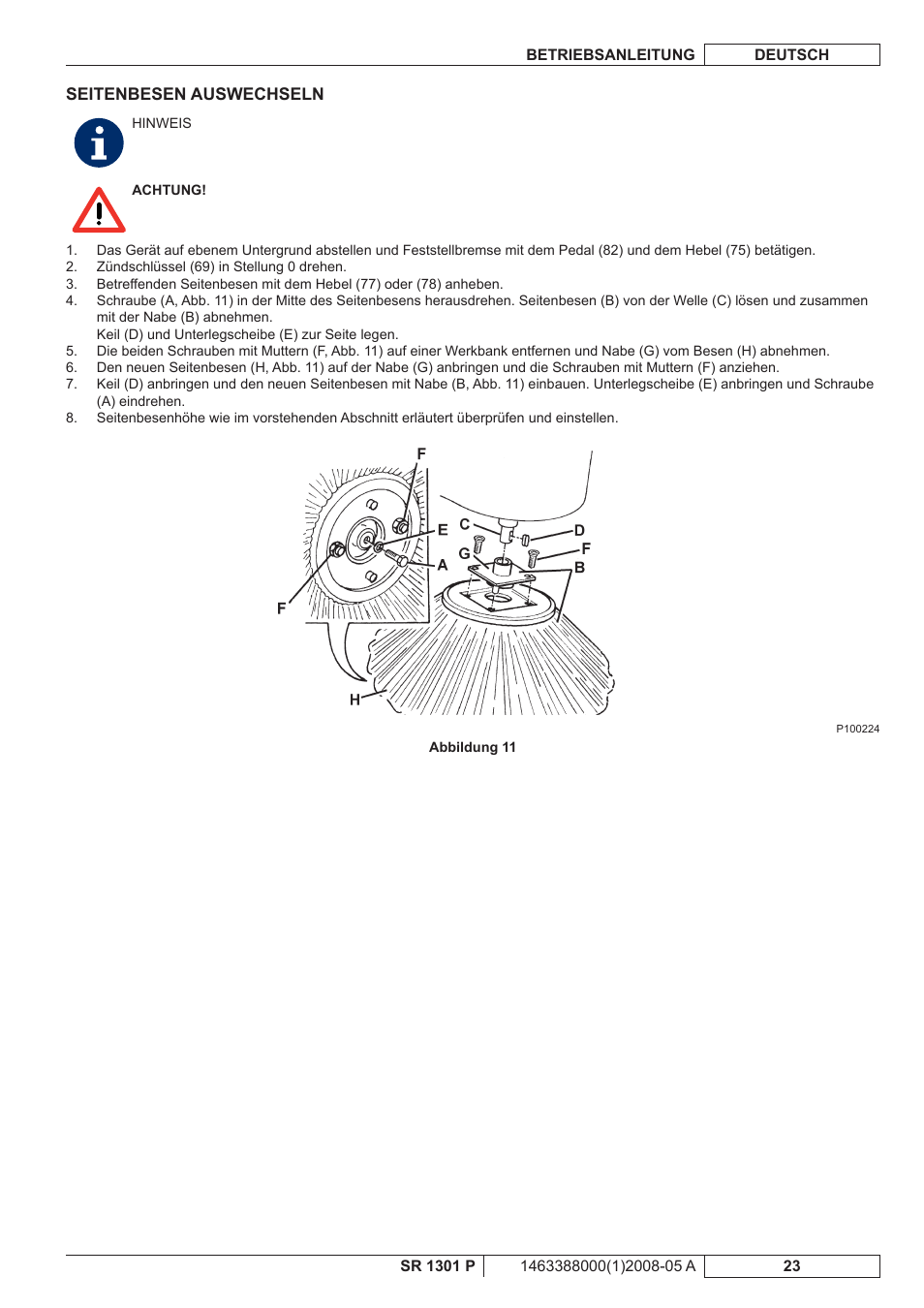 Nilfisk-ALTO SR 1301 P User Manual | Page 25 / 132