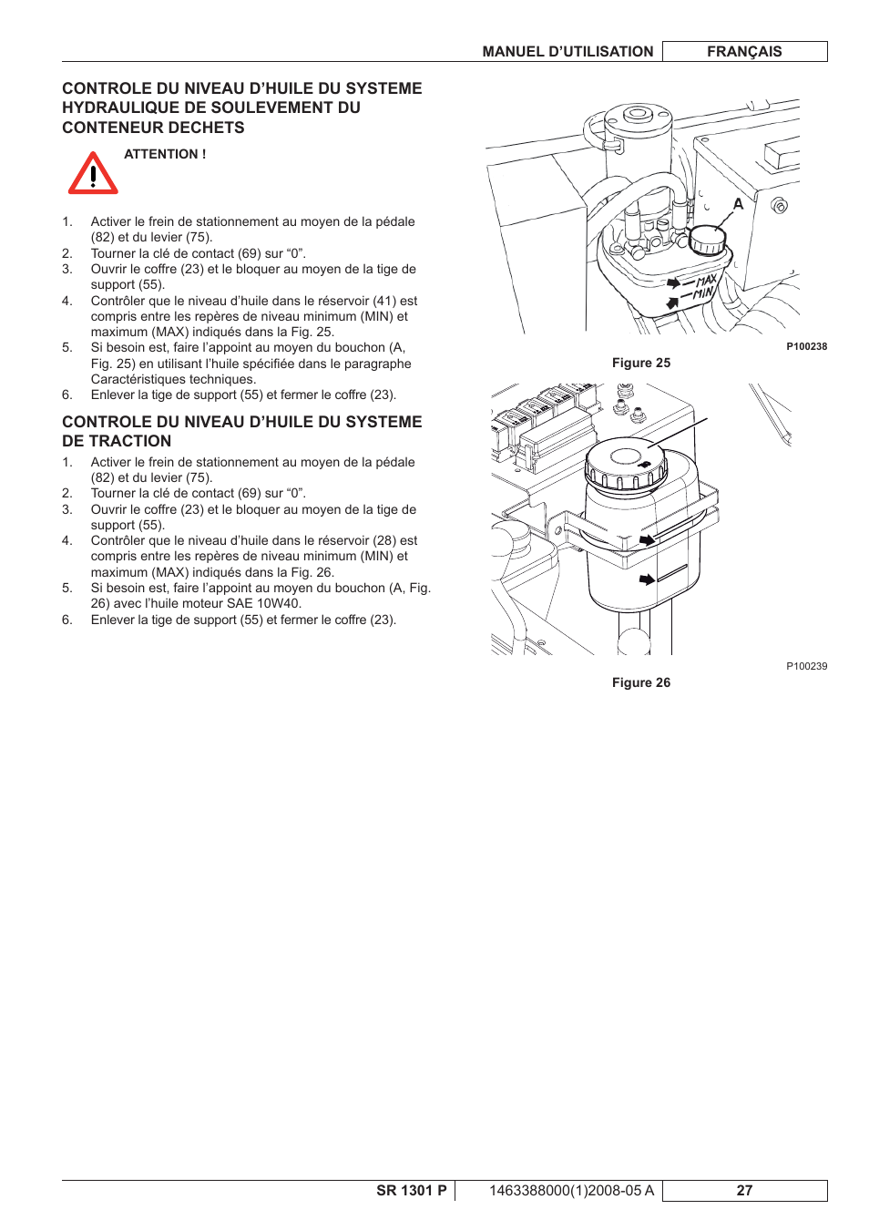 Nilfisk-ALTO SR 1301 P User Manual | Page 61 / 132