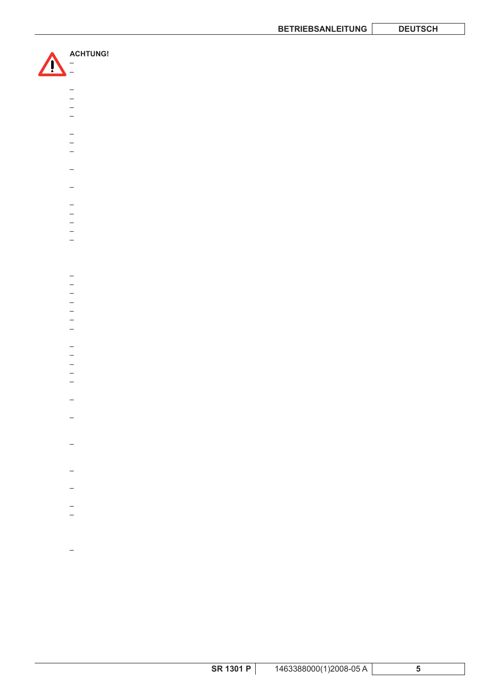 Nilfisk-ALTO SR 1301 P User Manual | Page 7 / 132