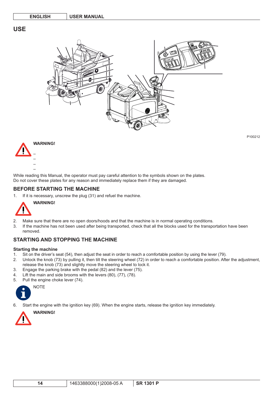 Nilfisk-ALTO SR 1301 P User Manual | Page 80 / 132